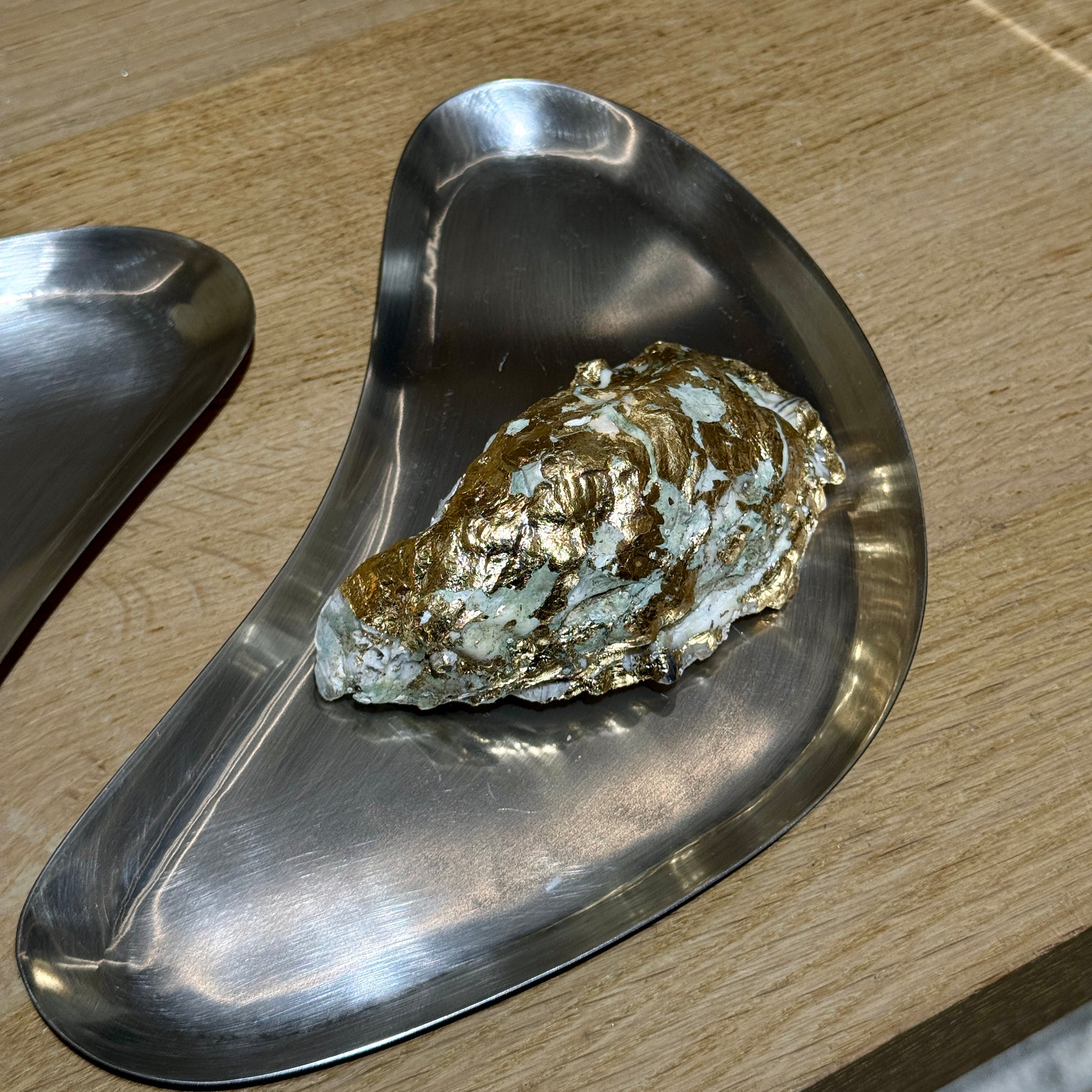 Decorative shell candle with gold leaf finish – Lily Glow Home Decor